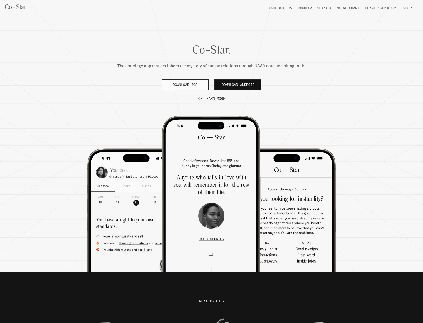 Co-Star — Official site homepage